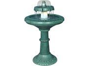 Alpine TEC102 Fountain with Bell Shaped Fountain and Light