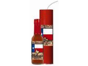 Hot Sauce Harrys HSH8035 TEXAS FLAG HABANERO Hot Sauce in a Flask Flask