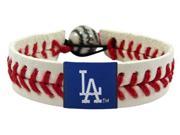 GameWear CB MLB LOD Los Angeles Dodgers Classic Baseball Bracelet in White and Red