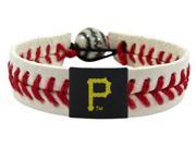 GameWear CB MLB PIP Pittsburgh Pirates Classic Baseball Bracelet in White and Red