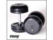 Troy Barbell RUFDC 020R Rubber Encased Pro Style Dumbbells With Rubber End Cap 20 Pounds sold as pairs