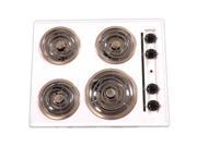 Brown TEL03 24 Inch Electric Cooktop Coil Top Black