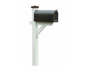 Hazleton Mailbox Post in White