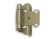 Amerock CM7566BB .25 in. Overlay Amerock Self Closing Hinge with Partial Wrap Burnished Brass