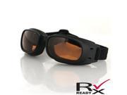Zan Headgear BPIS01A Piston Goggle Black Frame Amber Lenses
