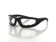 Zan Headgear ES214C Foamerz 2 Sunglasses Clear Anti fog Lenses Blk Frame