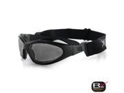 Zan Headgear GXR001 GXR Sunglasses Black Frame Smoke Anti Fog Lens