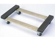 Wesco 272072 Open Deck Wood Dolly With Rubber Ends With 4 in. Casters 30 in. x 18 in.