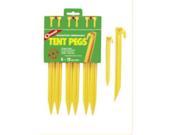 Coghlan s 9 ABS Tent Pegs Six Pack Yellow 9309