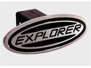 Defenderworx 61003 Ford Explorer Black Oval 2 in. Billet Hitch Cover