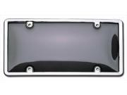 Cruiser Accessories 60320 Combo License Plate Frame and Bubble Shield Chrome And Smoke