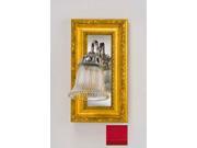 Afina Corporation ST COL RD Traditional Side Sconce Colorgrain Red