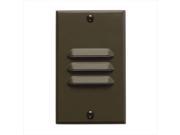 Kichler 12606AZ Step and Hall Light LED Step Light Vertical Louver in Architectural Bronze