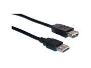 CableWholesale 10U2 02110EBK USB 2.0 Extension Cable Black Type A Male to Type A Female 10 foot