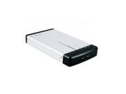 Macally PHR 250M4 2.5 in. USB 2.0 Aluminum Enclosure with MPEG4 Decoder Sliver with black end caps