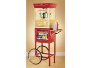 Nostalgia Electrics 59 in. Vintage Collection™ Popcorn Maker Concession Cart Red