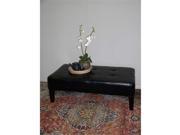 4D Concepts 550072 Large Faux Leather Coffee Table in Black