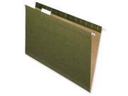 Nature Saver NAT08650 Hanging File Folders Recycled .2 Cut Letter Green