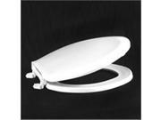 Centoco 1600 001 White Elongated Economy Plastic Toilet Seat