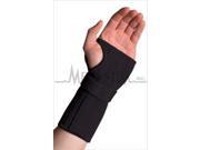 Thermoskin CWB89168 Conductive Carpal Tunnel Wrist Brace With Stay Black Left 4XL 12.25 in. 12.75 in. Around Wrist Joint