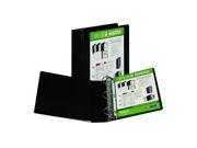Samsill Corporation 16760 Value Plus Pocket D Ring View Binder 2in Black