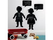 Wallies Wallcoverings 16032 Peel Stick Chalkboard Mural Vintage Kids