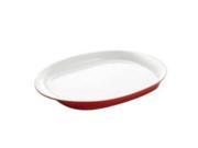 Rachael Ray 58355 Round Square 14 Inch Oval Platter Red