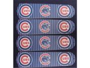 Ceiling Fan Designers 52SET MLB CHC MLB Chicago Cubs Baseball 52 In. Ceiling Fan Blades Only