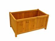 Leisure Season PB20012 Rectangular Planter Box Medium Brown