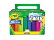 Crayola. 512048 Washable Sidewalk Chalk 48 Assorted Bright Colors