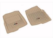 Rugged Ridge 83902.01 Floor Liner Front Pair Tan 2004 2008 Ford F150