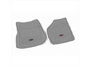 Rugged Ridge 84902.07 Floor Liner Front Pair Gray 1999 2007 Ford F250 350 Superduty