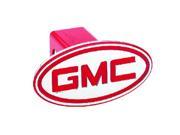 DefenderWorx 51002 GMC Inscribed GMC Red Oval 2 Inch Billet Hitch Cover