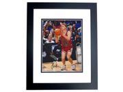 Real Deal Memorabilia SKerr8x10 10BF Steve Kerr Autographed Chicago Bulls 8x10 Photo BLACK CUSTOM FRAME 5x NBA Champion
