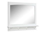 Design House 539940 Concord White Gloss Mirror with Shelf 37.8 x 4 x 31 in.