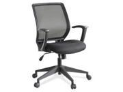 Lorell LLR84868 Executive Chair Mesh Mid Back 27 in. x 26 in. x 40.75 in. BK