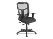 Lorell LLR86205 Exec High Back Swivel Chair 28.5 in. x 28.5 in. x 45 in. Black