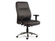 Alera LC4119 LC Leather Series Self Adjusting Chair Black