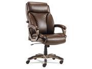 Alera VN4159 Veon Series Executive High Back Leather Chair with Coil Spring Cushioning Brown