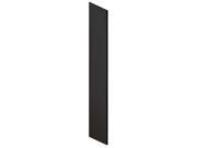Salsbury 22236BLK Side Panel For 21 Inch Deep Extra Wide Designer Wood Locker With Sloping Hood Black