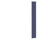 Salsbury 22269BLU Front Filler Vertical 9 Inches Wide For Extra Wide Designer Wood Locker Blue