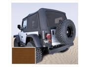 Rugged Ridge 13706.33 Soft Top Dark Tan Tinted Windows 97 02 Jeep Wrangler TJ