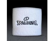 Spalding 8415S White Wrist Band Spalding Branded