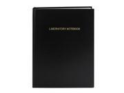 Lab Research Notebook Quadrille 8 3 4w x 11 1 4h 72 White Pages Black Cover