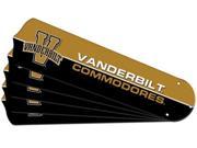 Ceiling Fan Designers 7990 VAN New NCAA VANDERBILT COMMODORES 52 in. Ceiling Fan Blade Set