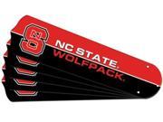 Ceiling Fan Designers 7990 NCS New NCAA NC STATE WOLFPACK 52 in. Ceiling Fan Blade Set