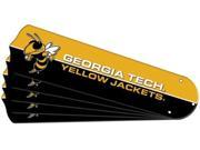Ceiling Fan Designers 7992 GAT New NCAA GEORGIA TECH YELLOW JACKETS 42 in. Ceiling Fan Blade Set