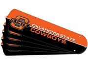 Ceiling Fan Designers 7990 OKS New NCAA OKLAHOMA STATE COWBOYS 52 in. Ceiling Fan Blade Set