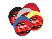 3M MMM190RD Colored Plastic Tape Moisture Resistant .75 in. x 125 in. Red