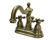 Kingston Brass KB1603AX Two Handle 4 in. Centerset Lavatory Faucet with Retail Pop up